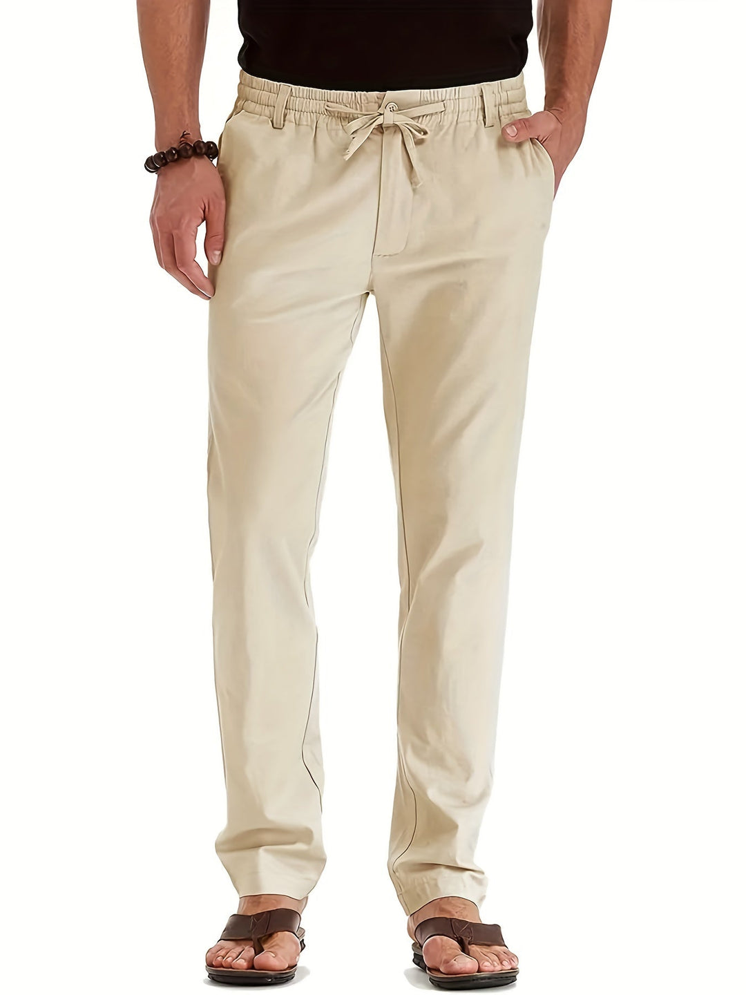 Elastische Herren-Chinos Slim Fit Baumwolle