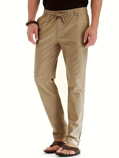 Elastische Herren-Chinos Slim Fit Baumwolle