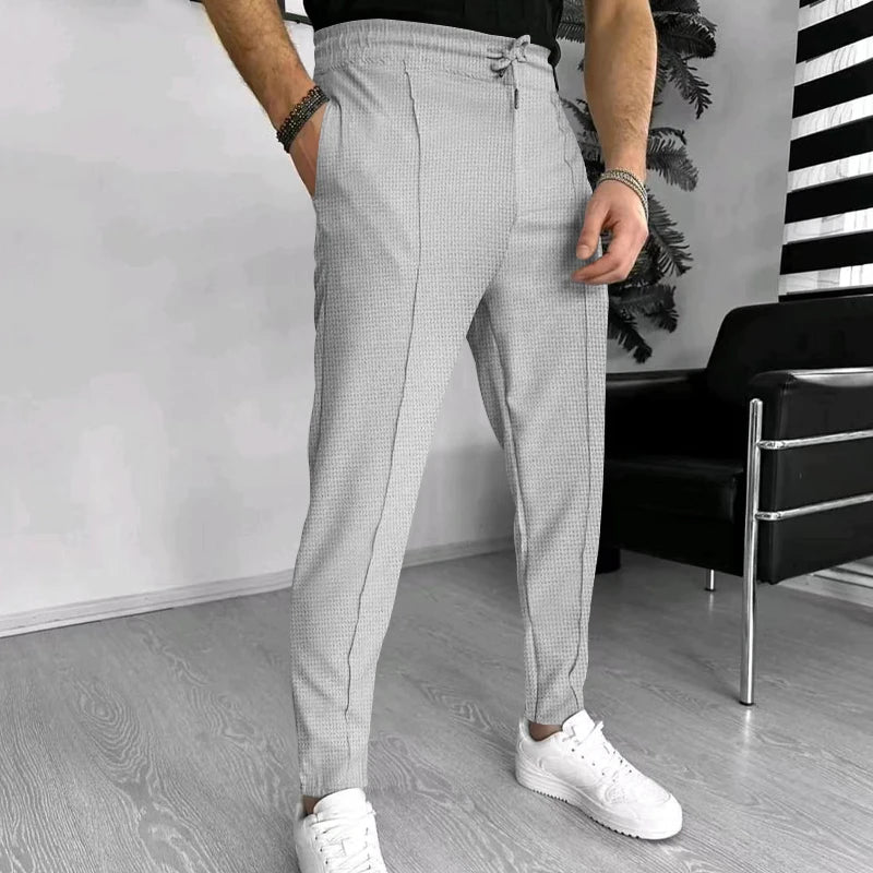 Herren Jogginghose Elastisch Slim Fit Bequem - IdealeKleiden