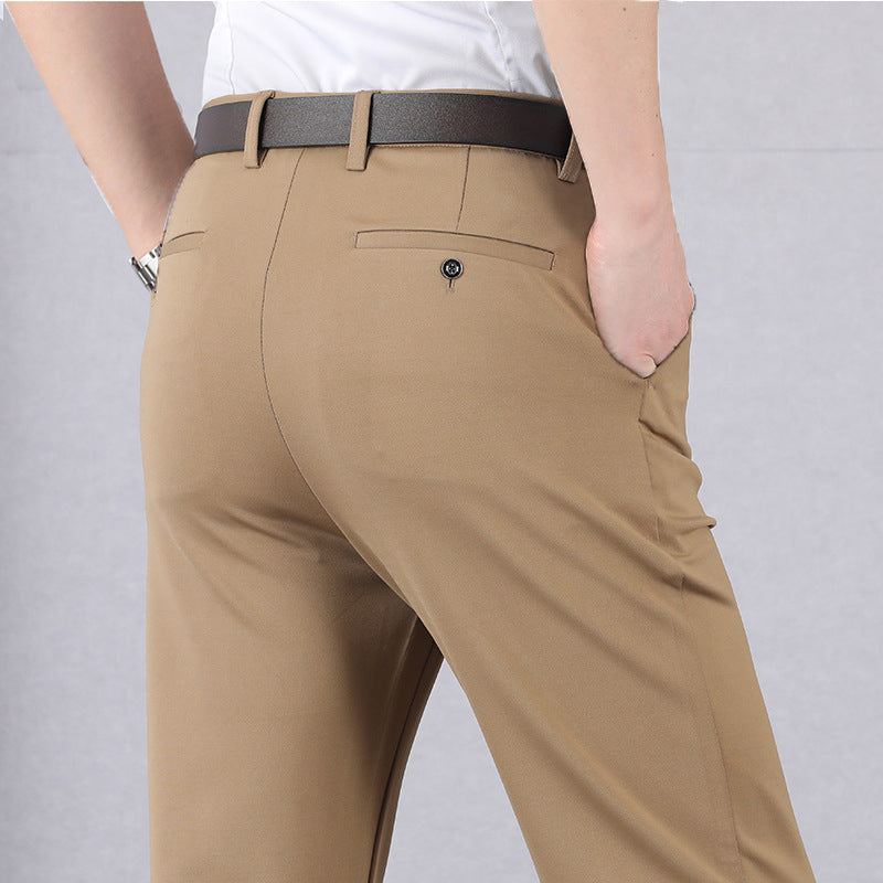 Herren Anzughosen Slim Fit Stretch