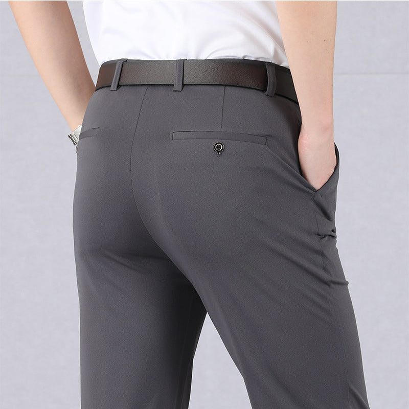 Herren Anzughosen Slim Fit Stretch