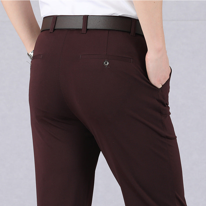 Herren Anzughosen Slim Fit Stretch
