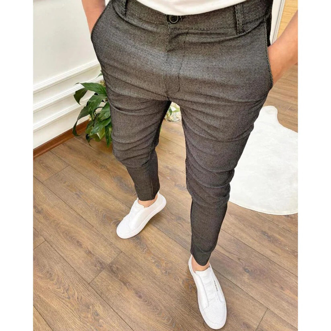 Herren Chinos Hosen Slim Fit Stretch