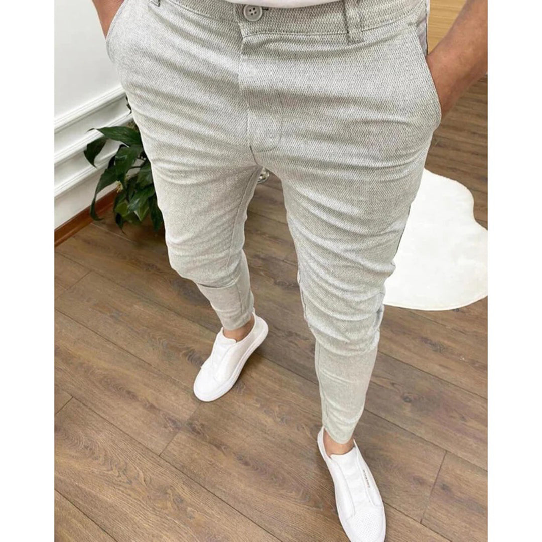 Herren Chinos Hosen Slim Fit Stretch