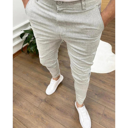 Herren Chinos Hosen Slim Fit Stretch