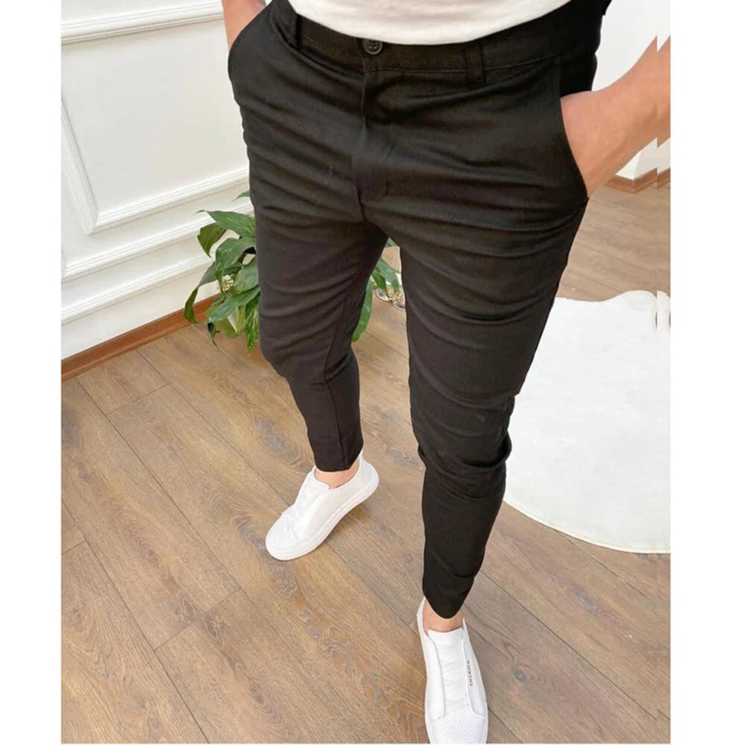 Herren Chinos Hosen Slim Fit Stretch - IdealeKleiden