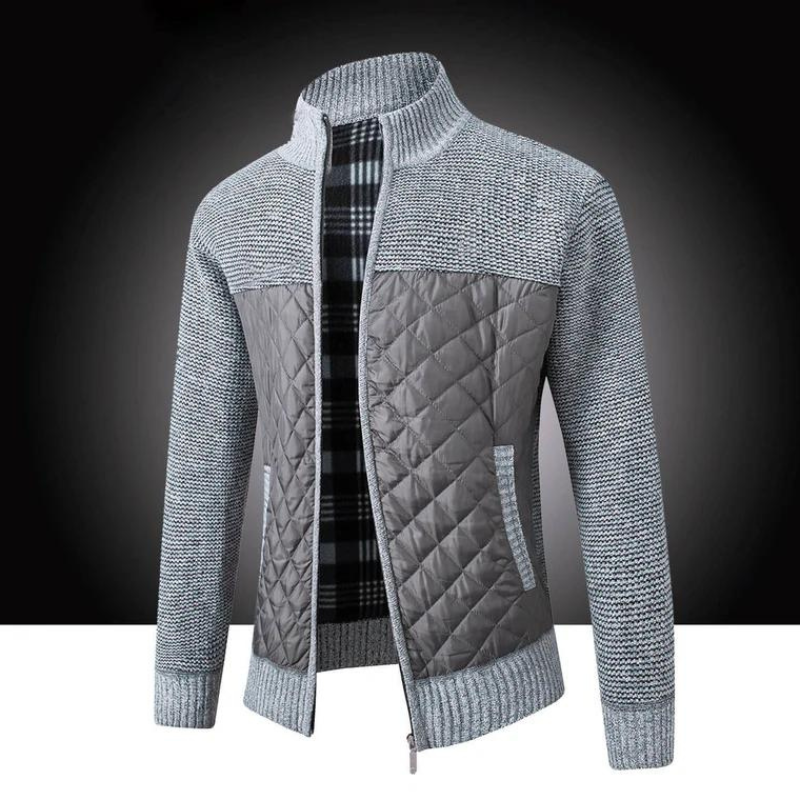 Herren Steppjacke Leicht Reißverschluss - IdealeKleiden