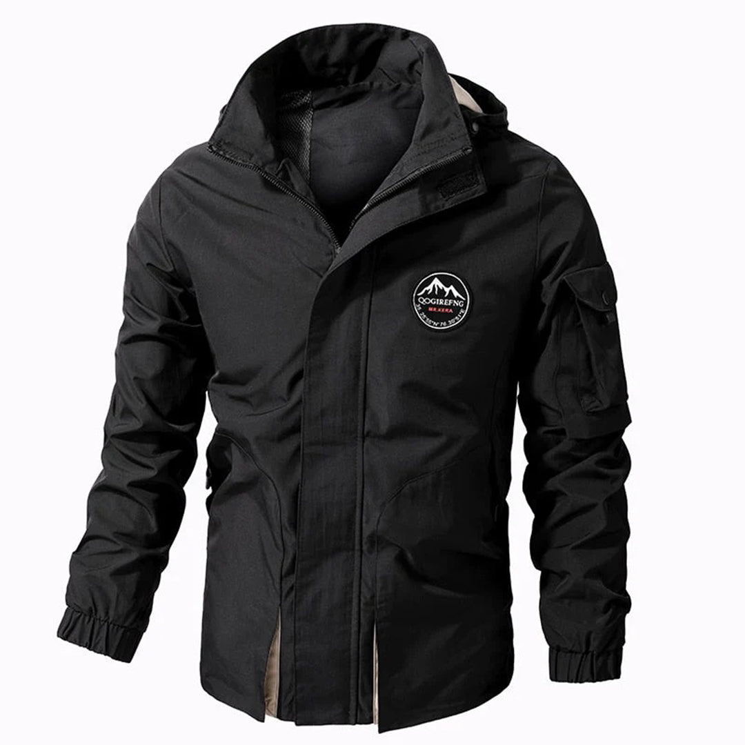 Herren Outdoorjacke Wasserdicht Kapuze - IdealeKleiden