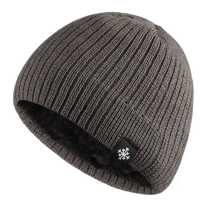 Herren Strickmütze Warm Fleece Winter