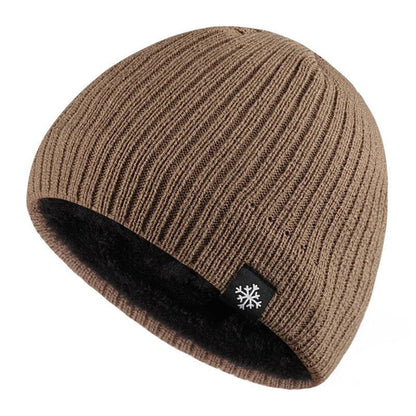 Herren Strickmütze Warm Fleece Winter