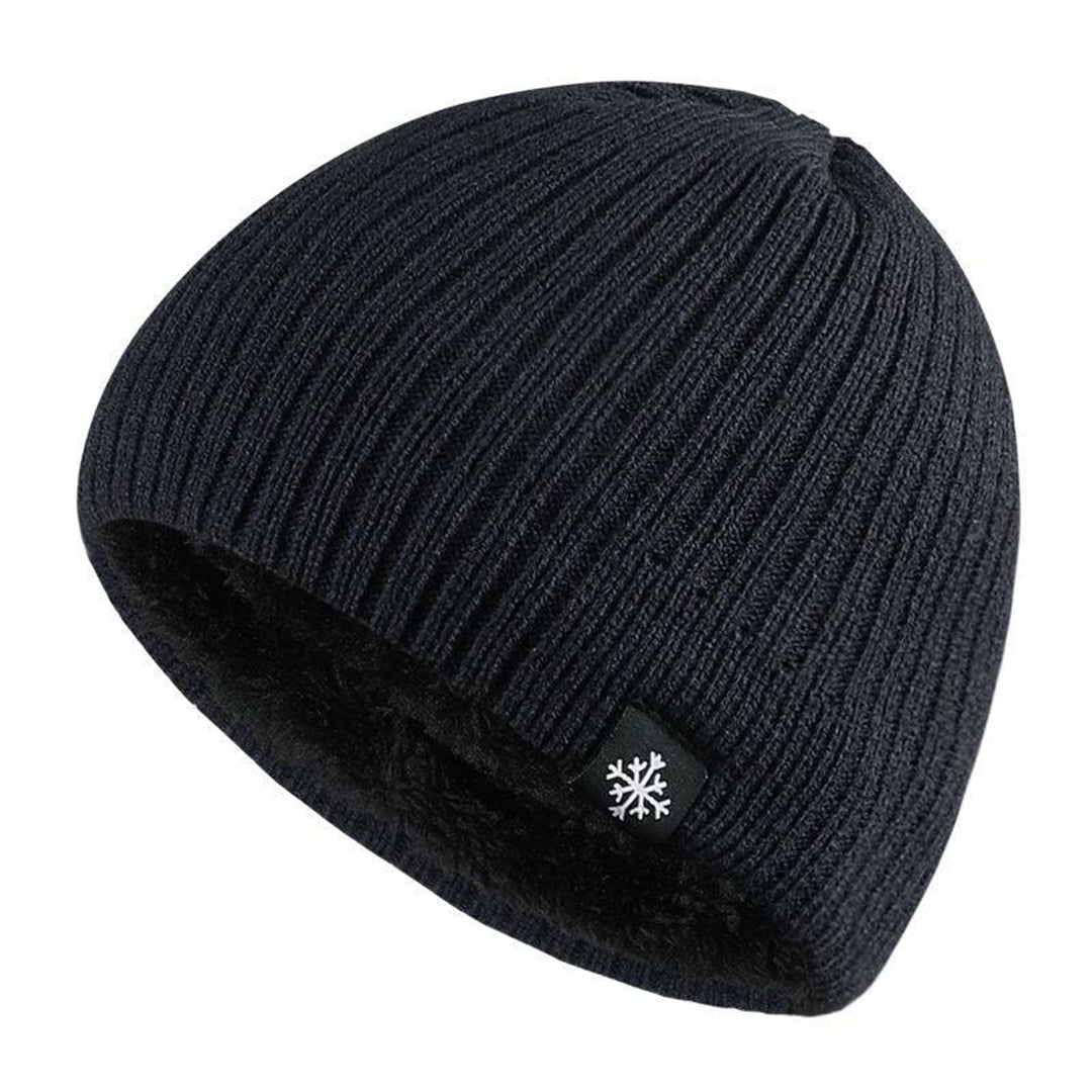 Herren Strickmütze Warm Fleece Winter