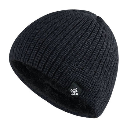 Herren Strickmütze Warm Fleece Winter