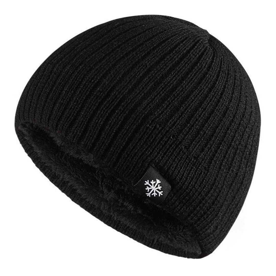 Herren Strickmütze Warm Fleece Winter - IdealeKleiden
