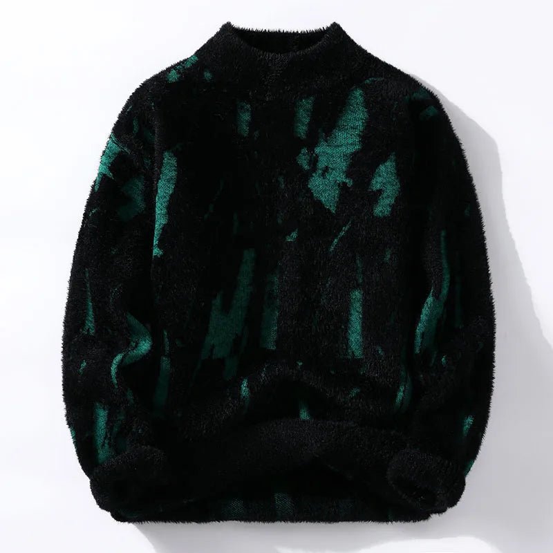 Herren Strickpullover Warm Flauschig Winter