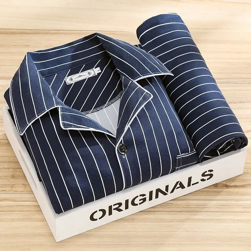 Herren Pyjama Langarm Bequem