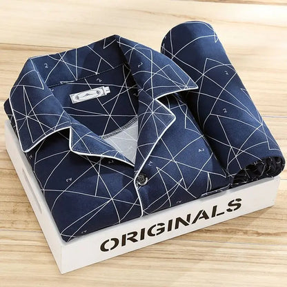 Herren Pyjama Langarm Bequem
