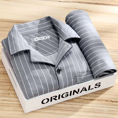 Herren Pyjama Langarm Bequem
