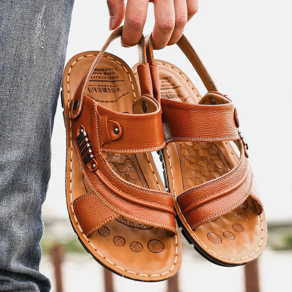 Herren Sandalen Bequem Orthopädisch - IdealeKleiden