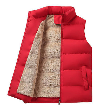 Herren Pufferweste Ärmellos Zip Up