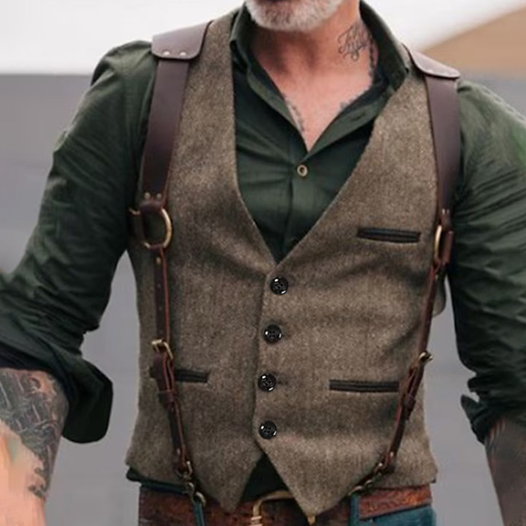Herren Anzugsweste Elegante Vintage Optik - IdealeKleiden