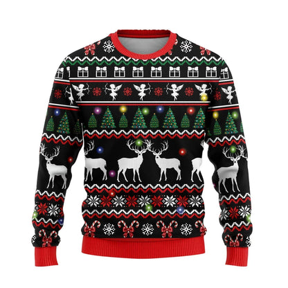 Weihnachtspullover Reh-Design Warm & Gemütlich