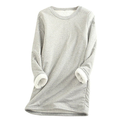 Damen Fleece Pullover Weich