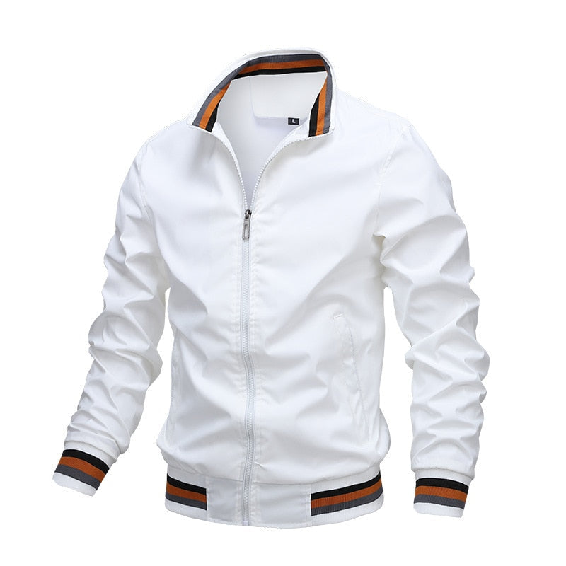 Herren Bomberjacke Modern Streifen Design