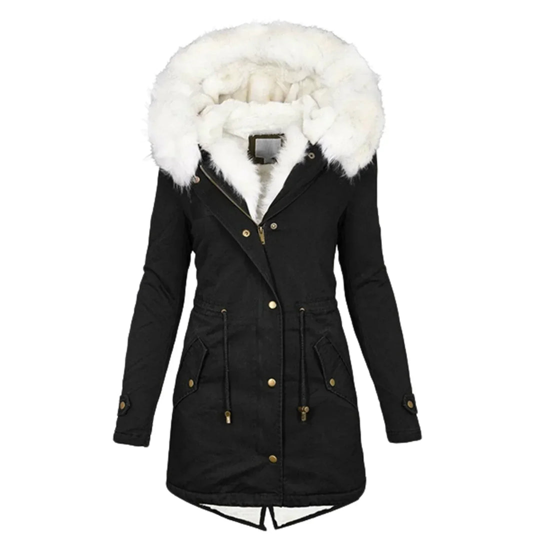 Wintermantel Lang Kapuzenparka Damenschutz
