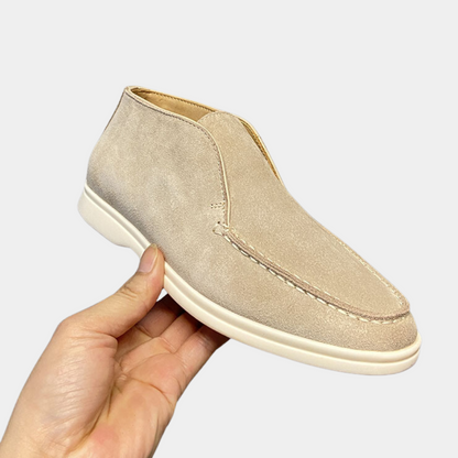 Bequeme Herren Loafer Schuhe Wildleder Optik