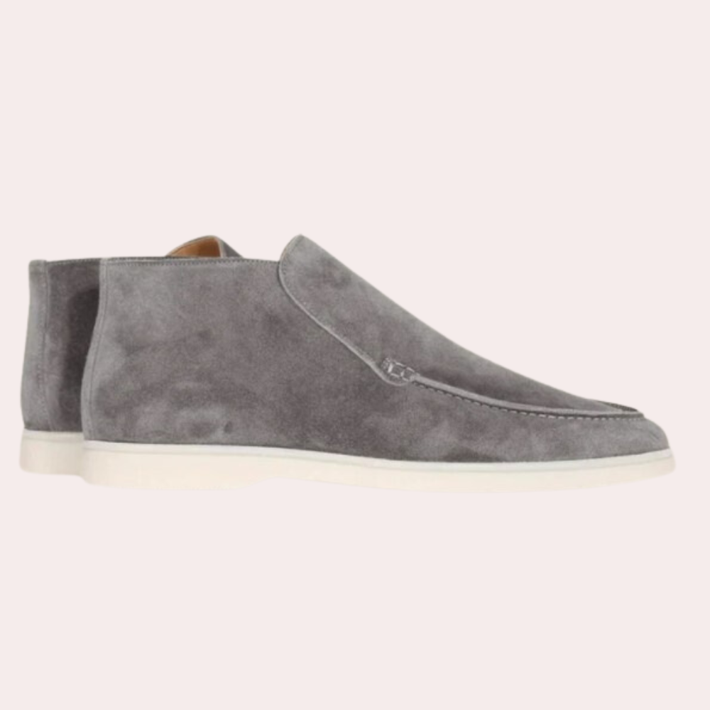 Bequeme Herren Loafer Schuhe Wildleder Optik