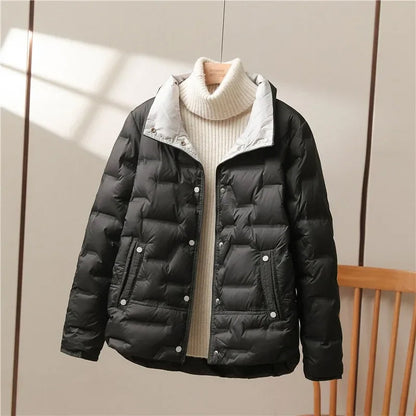 Stylische Steppjacke Damen Kragen