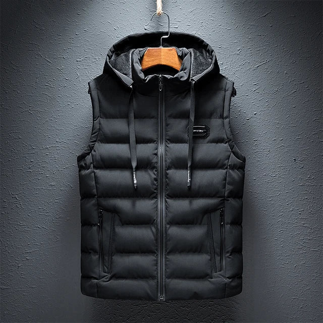Praktisches Kleid | Steppjacke Normale Passform Stehkragen mit Kapuze - IdealeKleiden