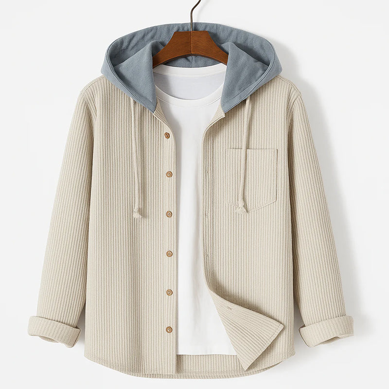Herren Corduroy Overshirt Modern Schnitt