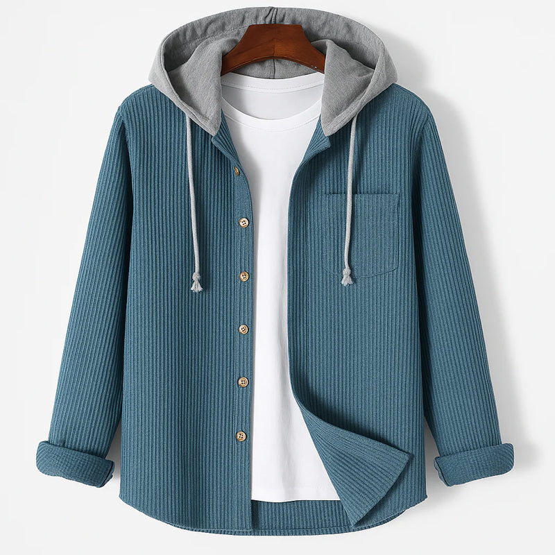 Herren Corduroy Overshirt Modern Schnitt