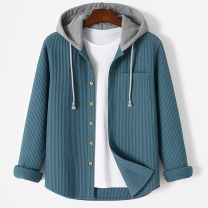 Herren Corduroy Overshirt Modern Schnitt