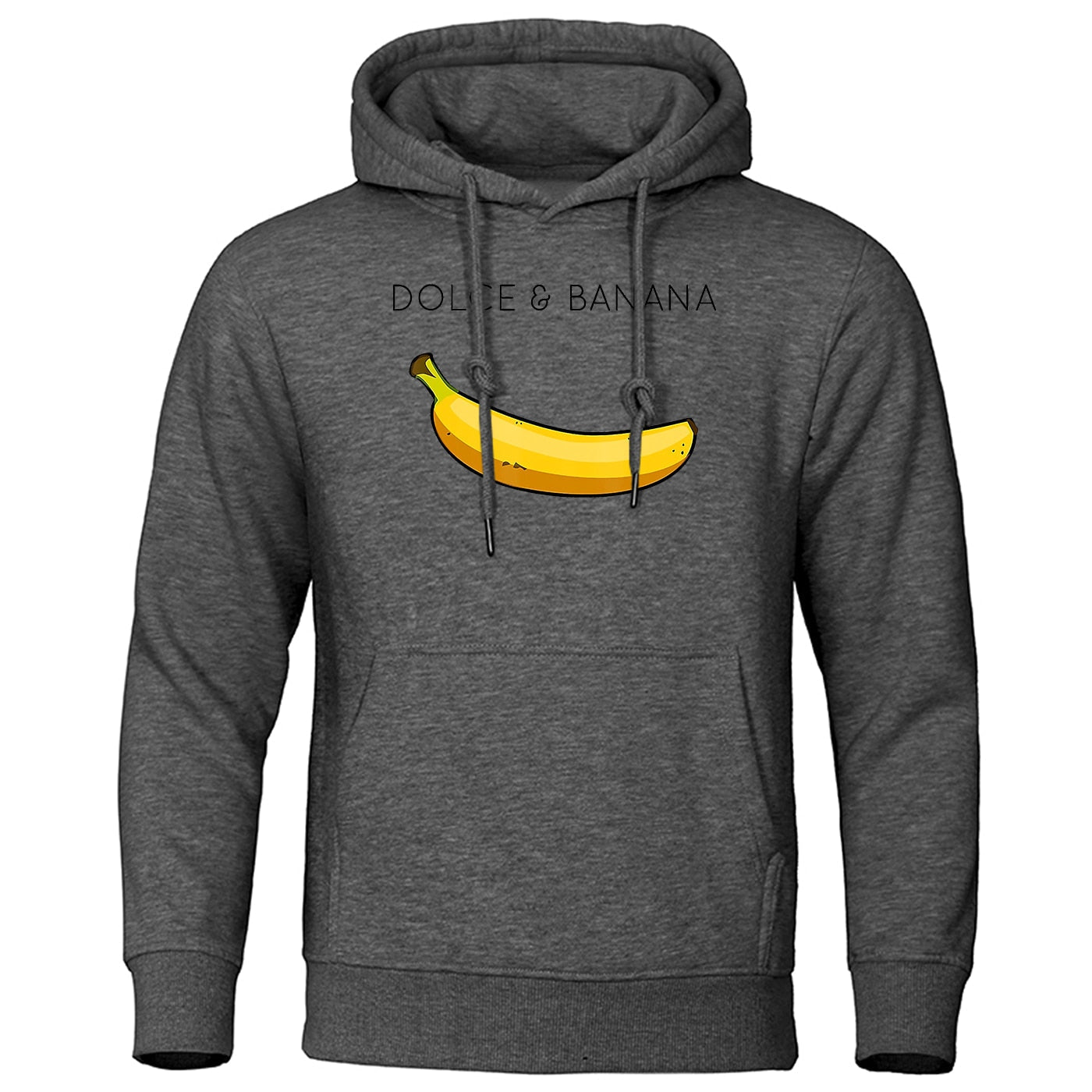 Herren Hoodie mit Känguru Tasche Bananen Design