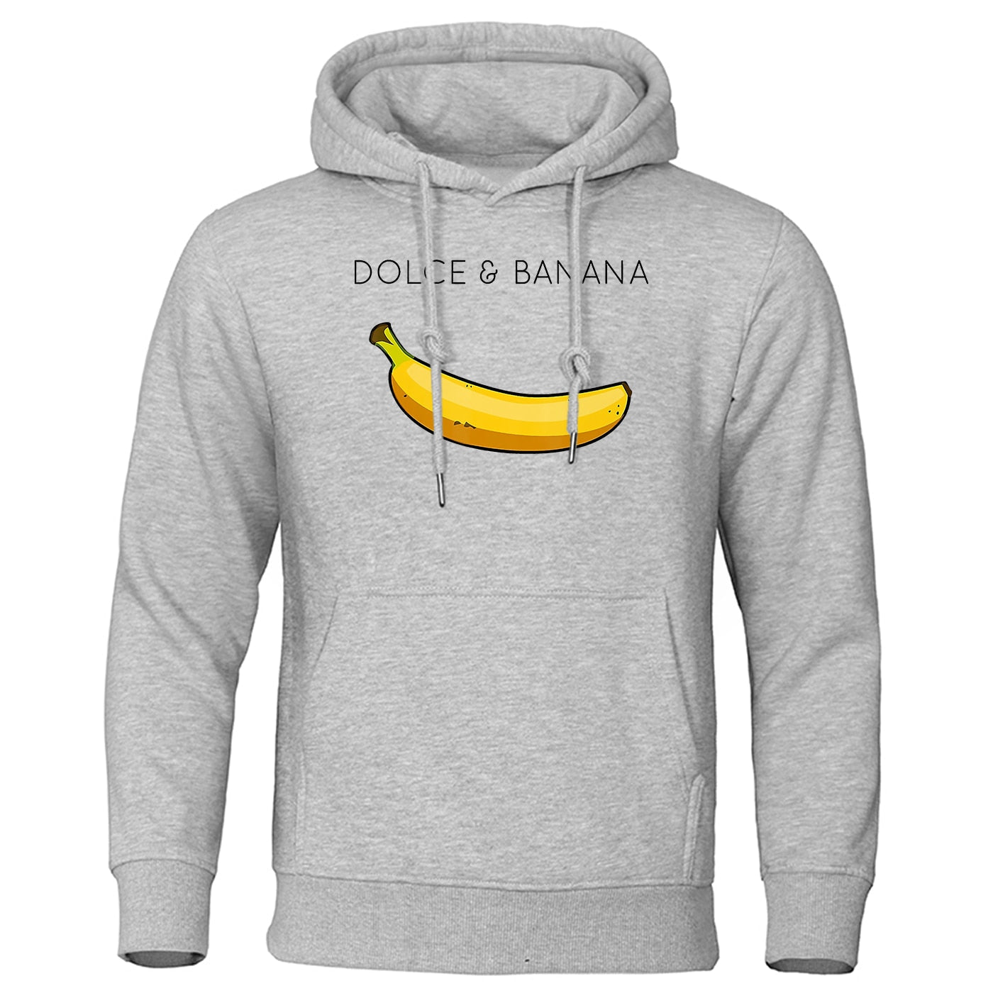 Herren Hoodie mit Känguru Tasche Bananen Design
