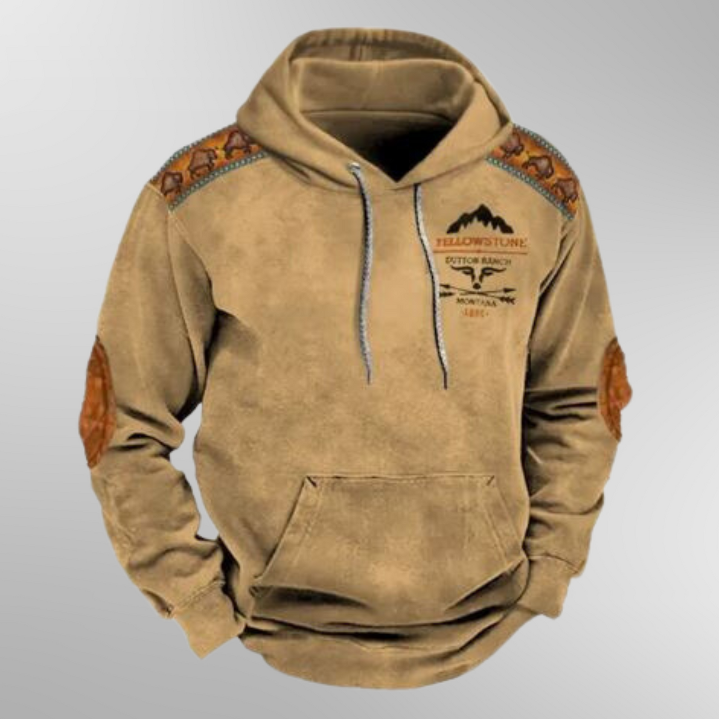 Herren Hoodie Kapuze Tasche Sportlich