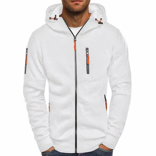 Klassische Herren Hoodie Kapuze Langarm - IdealeKleiden