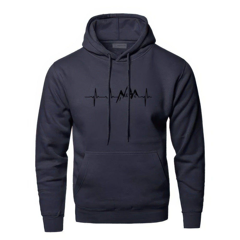 Klassische Herren Hoodie mit Kängurutasche