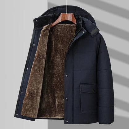 Warm gefütterte Damenpufferjacke