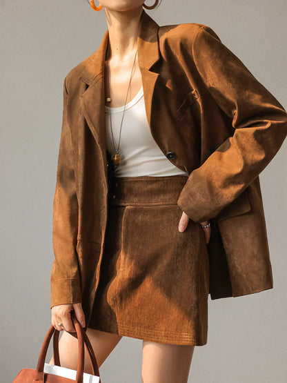 Lederjacke Damen Trendy Style