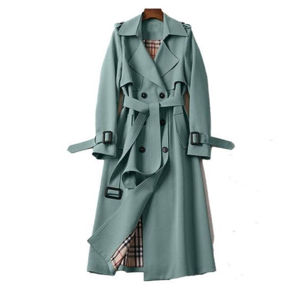Damen Trenchcoat Elegent mit Gürtel Winter