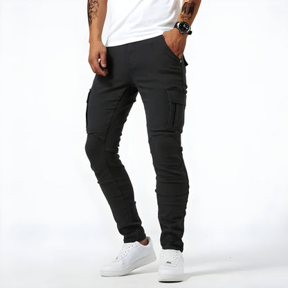 Herren Cargohose Slim Fit Vieltaschen