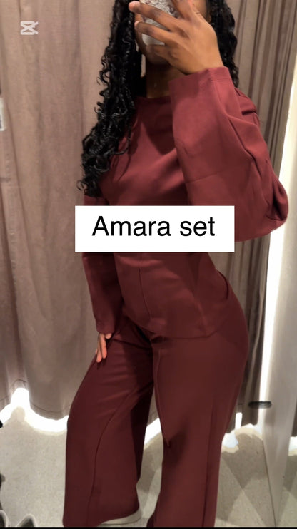 Bequemer Damen Pullover Set mit Weiten Hosen