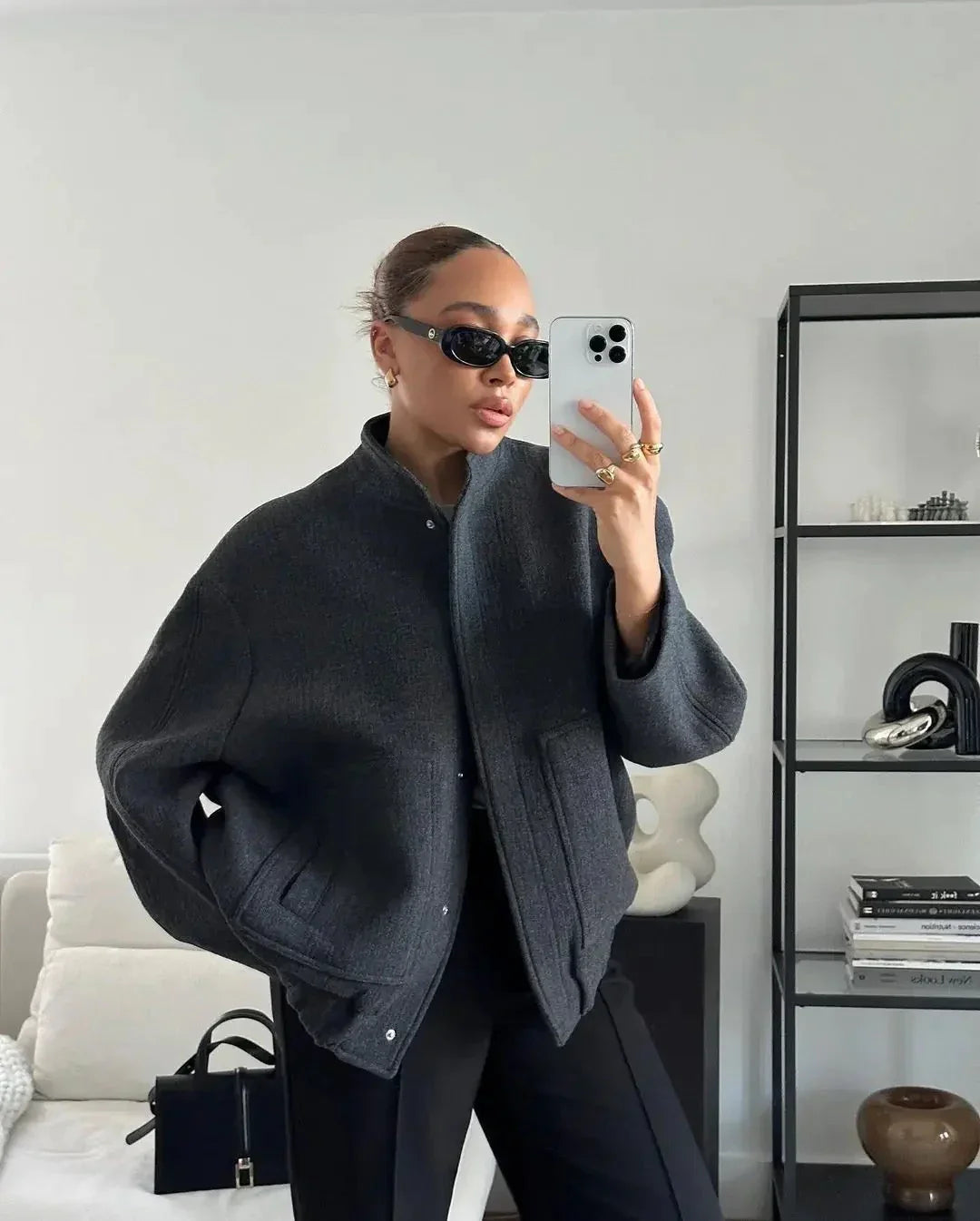 Stylische Damenjacke Trendy Tweed