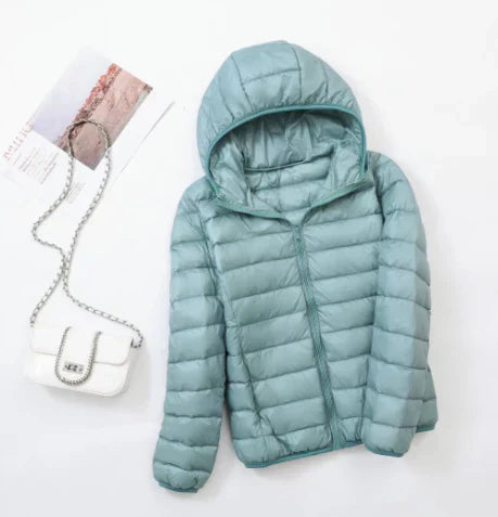 Leichte Wattierte Jacke Marina Blau - IdealeKleiden