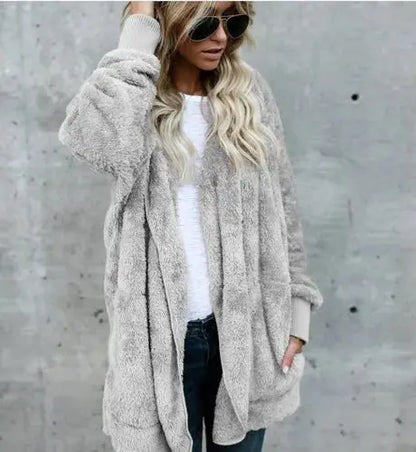 Kuschelige Fleecejacke Warm Teddy Style