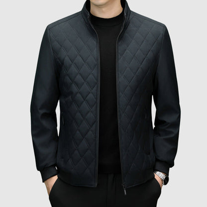 Herren Steppjacke Vollzip - Modernes Brustdesign
