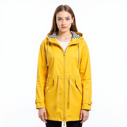 Stylischer Herbst Regenmantel Damen - IdealeKleiden